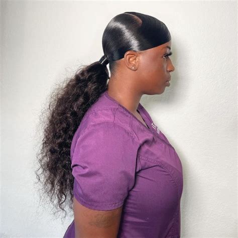 swoop ponytail|swoop ponytail black girl.